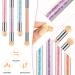 4-Piece Sponge Nail Brush Set with Double Head & 16 Replacement Heads - Nail Design Manicure Tools in Pink, Purple, Champagne, Blue - Buy Online on GoSupps.com