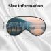 Premium Hong Kong Double-Sided Sleep Eye Mask - Comfortable Adjustable Blindfold to Block Out Light (Black - Buy Online on GoSupps.com