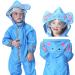 De feuilles Kids Button Rain Suit - Waterproof Hooded Jumpsuit 2-3 Years Blue Elephant - Buy Online on GoSupps.com