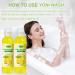 Yoni Wash Set of 2 | Organic pH Balanced Feminine Wash for Women | Intimate Deodorant & Odor Removal - Lemon Scent - Buy Online on GoSupps.com