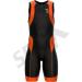 Sparx Men's Triathlon Suit | UV Protective Italian Fabric | 2 Pockets | Swim-Bike-Run Trisuit - Black/Orange (Small) - Buy Online on GoSupps.com