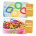 Aokwawaliy 35 Geometric Chain Buckle Sensory Rings for Babies & Toddlers - Natural Connection Toy for Baby Limbs & Playtime - Buy Online on GoSupps.com