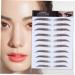 Beavorty 4pcs Eyebrow Stickers Waterproof Stickers Peel off Brow Water Transfer Eyebrow Sticker 4d Hair Tool - Buy Online on GoSupps.com
