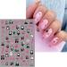 JMEOWIO 9 Sheets Halloween Nail Art Stickers Decals Self-Adhesive Pink Moon Nail Supplies Nail Art Design Decoration Accessories - Buy Online on GoSupps.com