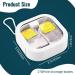 LELE LIFE Small Portable Jewelry Box with Silicone Strap | Press to Open | Cotton Swab Holder | Hair Tie & Accessory Organizer - White (2pcs) - Buy Online on GoSupps.com