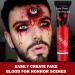 Realistic Fake Blood Cream - Washable Halloween Makeup for Costumes | Zombie Vampire Clown Cosplay - Buy Online on GoSupps.com