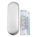 VOCOSTE 6Pcs Stainless Steel Ear Cleansing Tool Set Ear Cleaner Ear Care Set Anti-slip Design with Storage Case Multicolor