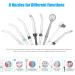 Sawgmore FC166 Water Flosser for Teeth/Braces - 600ml Capacity, 10 Adjustable Pressures, 8 Nozzles - Professional Oral Irrigator (Black) - Buy Online on GoSupps.com