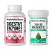 Physician's CHOICE - Beat Bloat + Support Weight Management Bundle: Digestive Enzymes 180ct + Thin-30 Probiotic 60ct - Value Pack