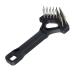 The Untangler Mini Rake Pet Comb with Long V-Shape Double Row Stainless Steel Teeth for Easy Mat Removal