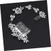 FRCOLOR Hair Comb with Rhinestone Headband Hair Pin with Floral Rhinestones Headpiece Bridal Set of 3 - Buy Online on GoSupps.com