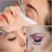 Lash Tweezers Set - 3Pcs Stainless Steel Extension Tweezers | Straight & Curved Eyelash Styles for Eyebrows, False Lashes, Nails | Titanium Color - Buy Online on GoSupps.com