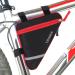 MOOCY Sport Bicycle Bike Storage Bag Triangle Saddle Frame Pouch for Cycling Red