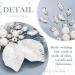 Zoestar Flower Wedding Hair Combs Silver Beads Bridal Hairpiece Rhinestone Leaf Hair Accessories for Women and Girls - Buy Online on GoSupps.com
