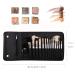 ZOREYA 15pcs Rose Gold Makeup Brushes Set - Professional Luxury Synthetic Brushes for Foundation, Powder, Concealers, Eye Shadows - Includes Vegan Leather Bag - Buy Online on GoSupps.com