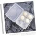GLEAVI Box Pressure-proof Egg Carton Refrigerator Fridge Plastic Serving Tray Transparent Egg Tray Egg Rack White 24X14CM - Buy Online on GoSupps.com