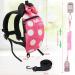 4 in 1 Toddler Harness Leash | Baby Anti Lost Wrist Link | Child Safety Tether | Walking Harness Wristband Assistant Strap Belt - Rose Red - Buy Online on GoSupps.com