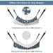 ComSaf Reversible Cat Hammock 22 x 19 inch Blue - Breathable Pet Bed with Adjustable Straps and Metal Hooks - Double-Sided Hanging Hammock for Cats, Ferrets, Puppies & Small Animals - Buy Online on GoSupps.com