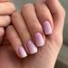 24Pcs Press On Nails - Square Fake Nails with Glue Full Cover - False Nails Tips Set with Glue & DIY Tools - For Women Girls Removable False Nails Art (Nude Purple)