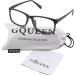 GQUEEN Large Frame Horn Glasses for Men & Women | UV400 Non-Prescription Nerd Glasses in Matt Black - Buy Online on GoSupps.com