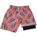 Arcweg Boys' Summer Swim Shorts - Quick-Drying 2-in-1 Boards with Compression Liner | Adjustable Beach Pants for Ages 8-16 - Pineapple Design - Buy Online on GoSupps.com