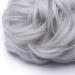 Silver Grey Hair Bun Donut Chignon Scrunchie Updo Hairpiece | Ponytail Extension 35g - Buy Online on GoSupps.com