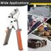Acymner Handheld Hole Punch Pliers Grommet Tool Kit with 500PCS 3/8 Inch Silver Eyelets - Buy Online on GoSupps.com