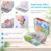 2 Pack Travel Pill Organizer - Portable Medication & Supplement Case - Moistureproof 7+8 Compartment Pill Box for Pocket or Purse (Large & Small Black - Buy Online on GoSupps.com