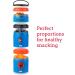 Whiskware Captain America Snack Cups for Kids | 3 Stackable Containers for School and Travel - Buy Online on GoSupps.com