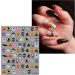 3D Halloween Nail Stickers 6 Sheets 5D Self-Adhesive Embossed Nail Decal Flower Pumpkin Ghosts Nail Art Decoration Design Supplies - Buy Online on GoSupps.com