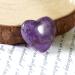 Soulnioi Mini Amethyst Heart Stone - 20mm Tumbled Worry Stone for Reiki Meditation and Stress Relief - Buy Online on GoSupps.com
