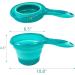 AUEAR Collapsible Spoon Folding Water Ladle - Blue | Ideal for Bath, Shower, and Washing - Buy Online on GoSupps.com