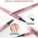 Microblading Eyebrow Pen with 4-Fork-Tip - Eye Makeup Eyebrow Tint Pen Lift & Snatch Eyebrow Pen Long-Lasting Waterproof Natural Hair-Like Brows Refined Pink Champagne(Light Brown) - Buy Online on GoSupps.com