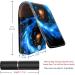 Blue Vortex Starry Universe Lipstick Case | Leather Lip Gloss Organizer with Mirror | Mini Lipstick Holder Bag - International Shipping Available - Buy Online on GoSupps.com
