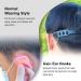 BEITESTAR Ear Savers for Masks (8pcs) - Mask Holder Straps for Back of Head - Face Mask Extender Hooks in Black, Transparent, Pink, Blue - Buy Online on GoSupps.com