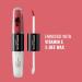 NOUVEAU Dermacol - 16-Hour Lip Colour High Pigmentation Lip Gloss Two-Phase Lip Gloss Kiss-Proof Lip Make-up with Matte Finish and Shine no. 1 Bella Aura Bella Aura 4 ml (Lot de 1) - Buy Online on GoSupps.com