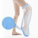 SUPERNIGHT Waterproof Leg Cast Cover, Adult Half Leg Watertight Cast Bandage Protector for Leg and Foot Wounds, 100% Anti-Slip Design Adult Full Leg