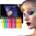 Shakven Neon Liquid Eye Liner - 12 Colors High Pigmented Glow Colorful UV Neon Eye Liner Pencil - Waterproof Smudge-Proof Body Face Paint Makeup For Christmas - Buy Online on GoSupps.com