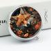 Small Travel Pill Case - Round Metal Pill Box | 3 Compartment Portable Organizer for Travel & Daily Use | Fox - Buy Online on GoSupps.com