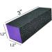 PrettyClaw 12pc Disposable Nail Buffer Blocks - 3-Way 60/60/100 Grit, Black/Purple - Nail File Sanding Buffer Set - Buy Online on GoSupps.com