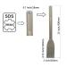 BEEMEEMASTER SDS-Max Tile Chisel Hammer Steel - 2x12 SDS Chisel - Buy Online on GoSupps.com
