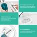 VOYOR Cordless Water Flosser Rechargeable Dental Oral Irrigator for Plaque Removal | Multi-Mode Teeth Cleaner - IPX7 Waterproof | Portable for Home & Travel - Blue (WF200) - Buy Online on GoSupps.com