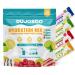 Dujosoo Electrolyte Powder Sugar Free Variety Flavors Orange Lemon Raspberry Ice Cream 7 Electrolytes 6 Vitamins Lion's Mane Collagen BCAA Vegan Non-GMO 11.28oz(16 Sticks)