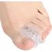 Clear Gel Toe Separators & Straightener for Hammer Toe - Hallux Valgus Corrector & Pads - Overlapping Toe Spacers - Clear Pumice Sponge - One Size - Buy Online on GoSupps.com