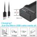 Kastar Battery (X2) & Slim USB Charger for JVC BN-VF808 BN-VF808U - Compatible with Everio GZ-MG & GR-D Series - High Quality Power Solution - Buy Online on GoSupps.com