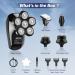 Bald Men's Head Shaver - JIMSTER 5 in 1 Grooming Kit, IPX7 Waterproof, Cordless Electric Rotary Shaver with LED Display & Nose Hair Trimmer - Type-C Charge (Black) - Buy Online on GoSupps.com