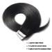 Silk Co Tape in Extensions - #1 Deep Black Real Hair - 20 Whip x 4cm - 50g Remy Hair Extensions - Buy Online on GoSupps.com
