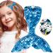 Colorful Handmade Mermaid Tail Hair Clip for Babies - Large Rainbow Sequins Hair Accessory (1 Pack Blue) - Buy Online on GoSupps.com