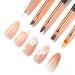 Bluesky 5-Part Gel Nail Art Brush Set - Fine Lace Angled & Tapered Brushes for Perfect Gel Manicure & Pedicure | International Shipping Available - Buy Online on GoSupps.com