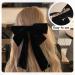 1 Large Bow Hair Clip 2 Black Hair Ties Bow Hair Accessories Black Hair Bow Hair Accessories For Women Black Hair Bows Bow Clips For Girls - Buy Online on GoSupps.com